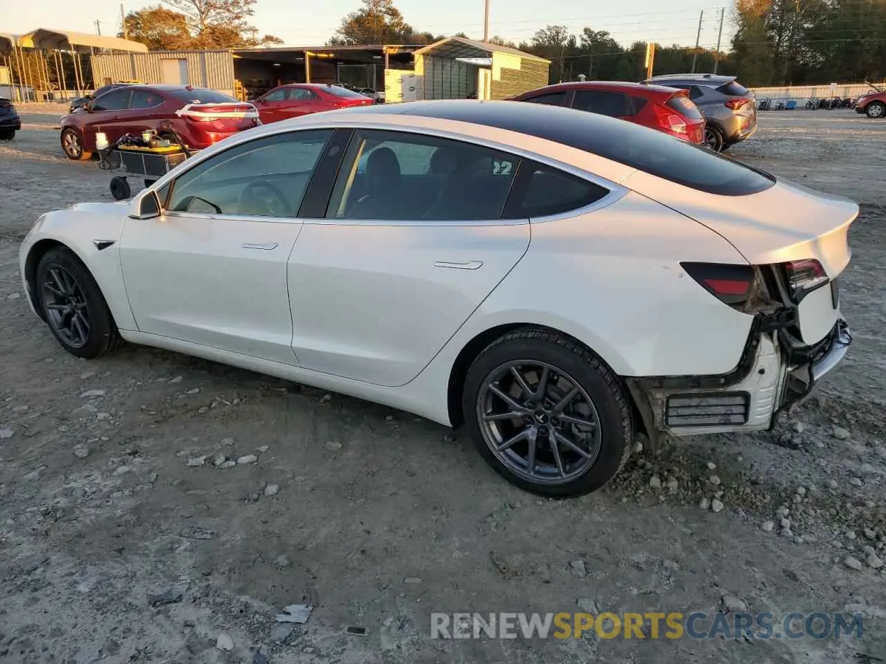 2 Photograph of a damaged car 5YJ3E1EA8LF740567 TESLA MODEL 3 2020