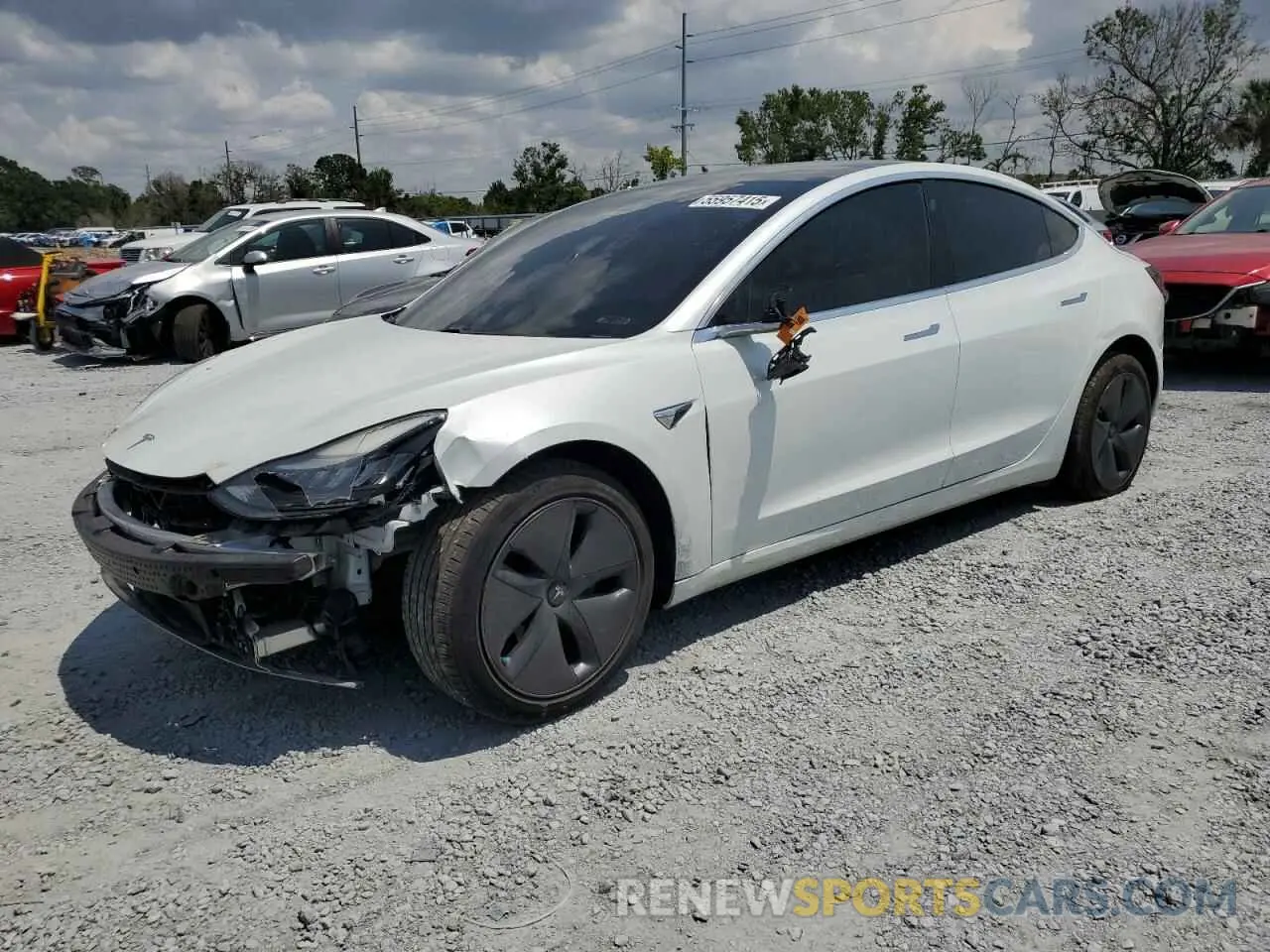1 Photograph of a damaged car 5YJ3E1EA8LF741041 TESLA MODEL 3 2020