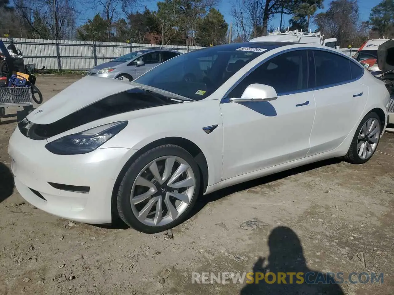 1 Photograph of a damaged car 5YJ3E1EA8LF743856 TESLA MODEL 3 2020