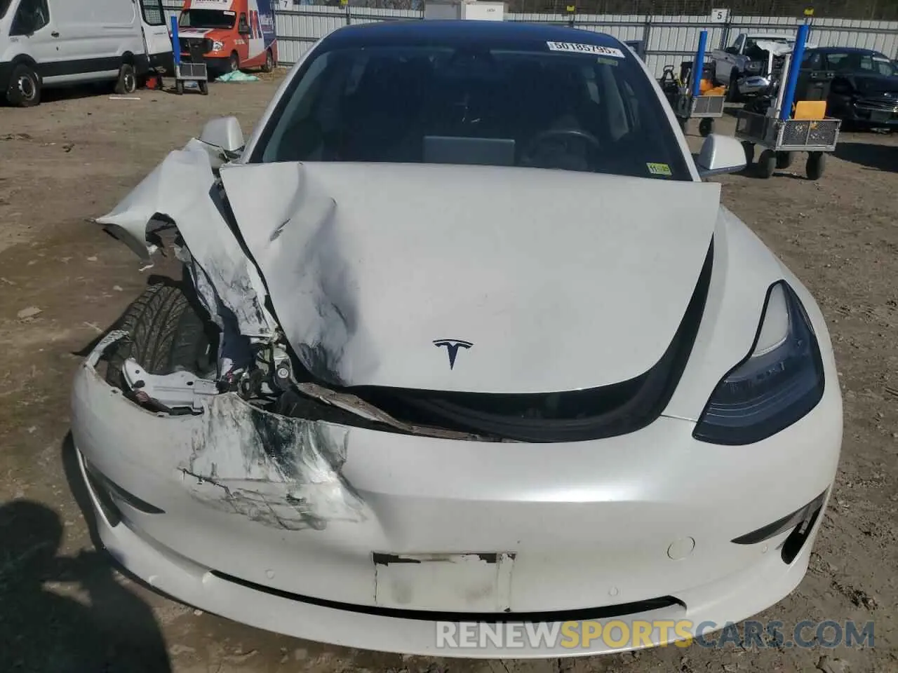 5 Photograph of a damaged car 5YJ3E1EA8LF743856 TESLA MODEL 3 2020