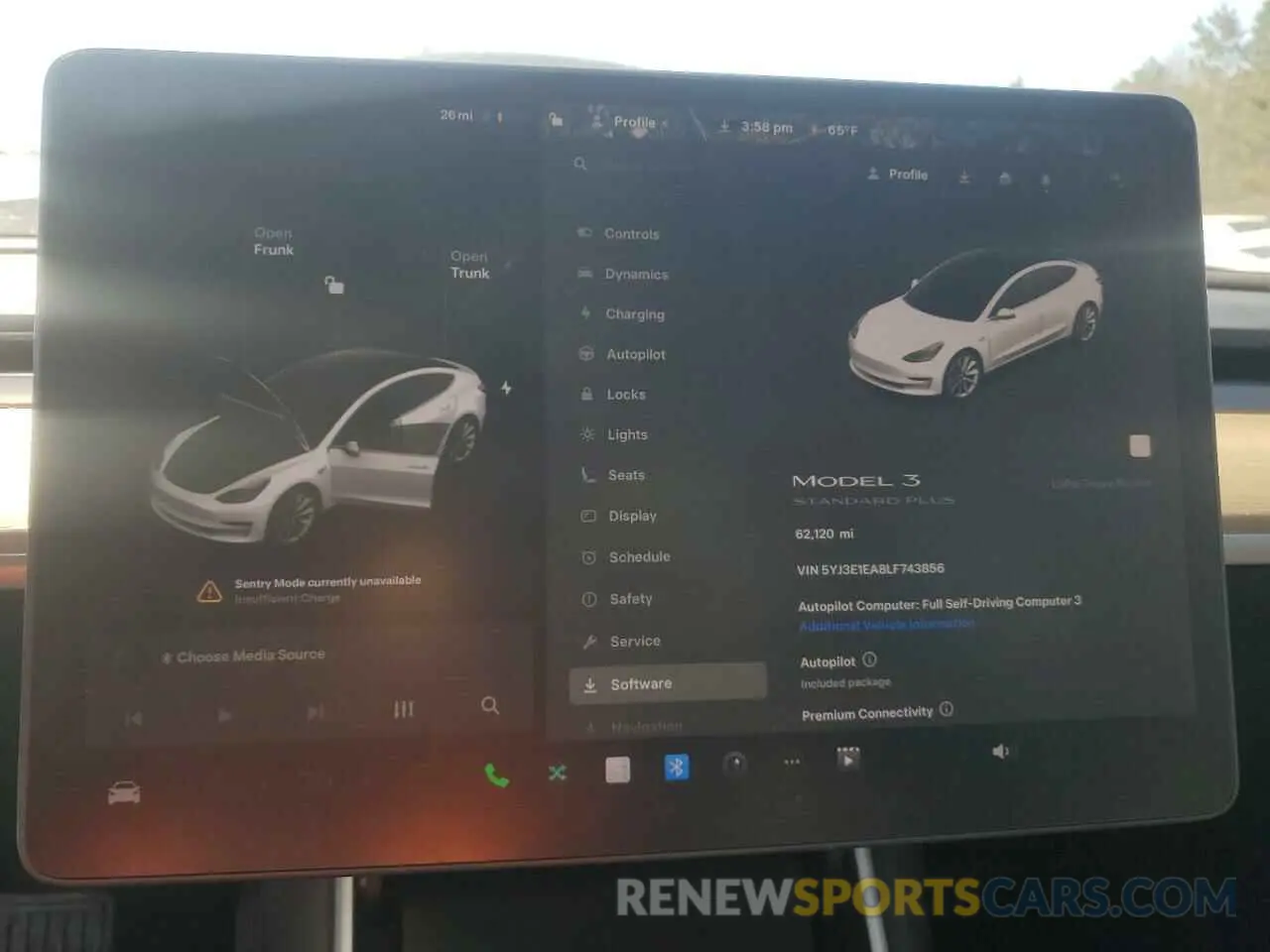 9 Photograph of a damaged car 5YJ3E1EA8LF743856 TESLA MODEL 3 2020