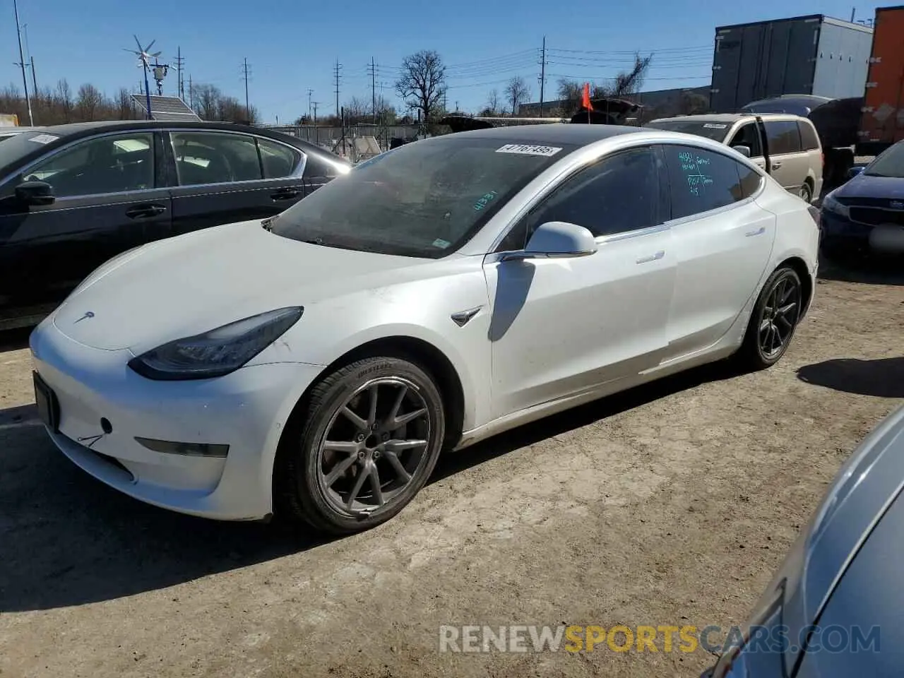 1 Photograph of a damaged car 5YJ3E1EA8LF743985 TESLA MODEL 3 2020