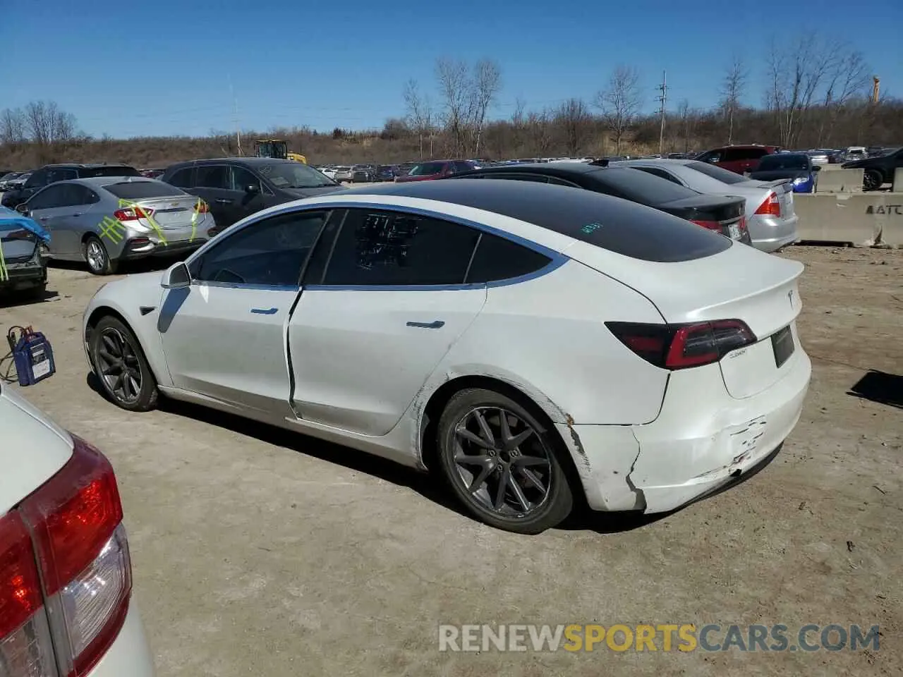 2 Photograph of a damaged car 5YJ3E1EA8LF743985 TESLA MODEL 3 2020