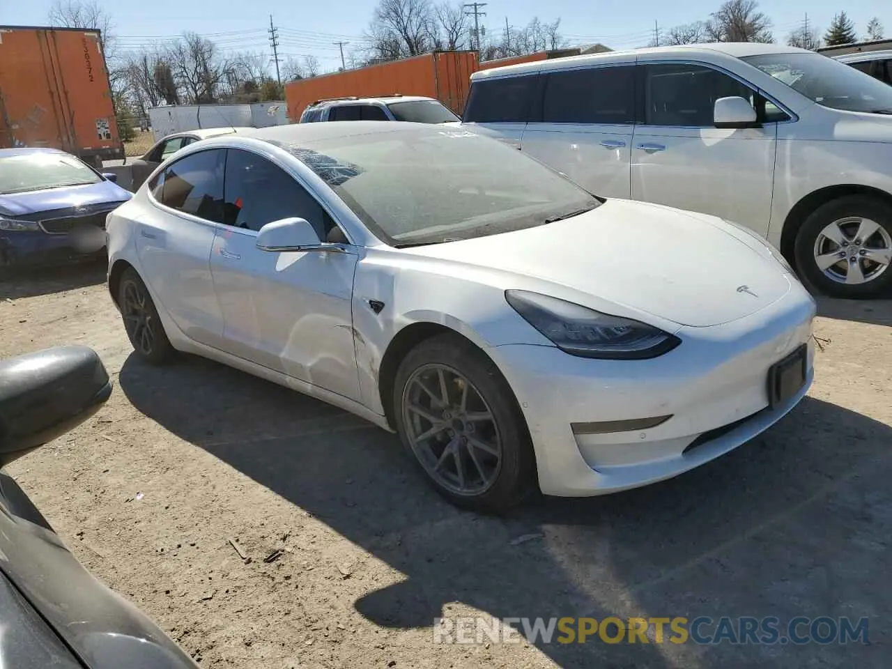 4 Photograph of a damaged car 5YJ3E1EA8LF743985 TESLA MODEL 3 2020