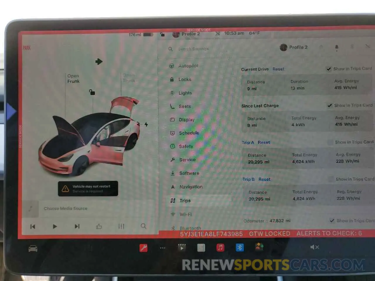 9 Photograph of a damaged car 5YJ3E1EA8LF743985 TESLA MODEL 3 2020
