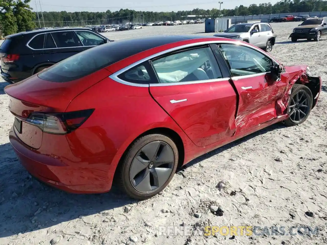 4 Photograph of a damaged car 5YJ3E1EA8LF746028 TESLA MODEL 3 2020