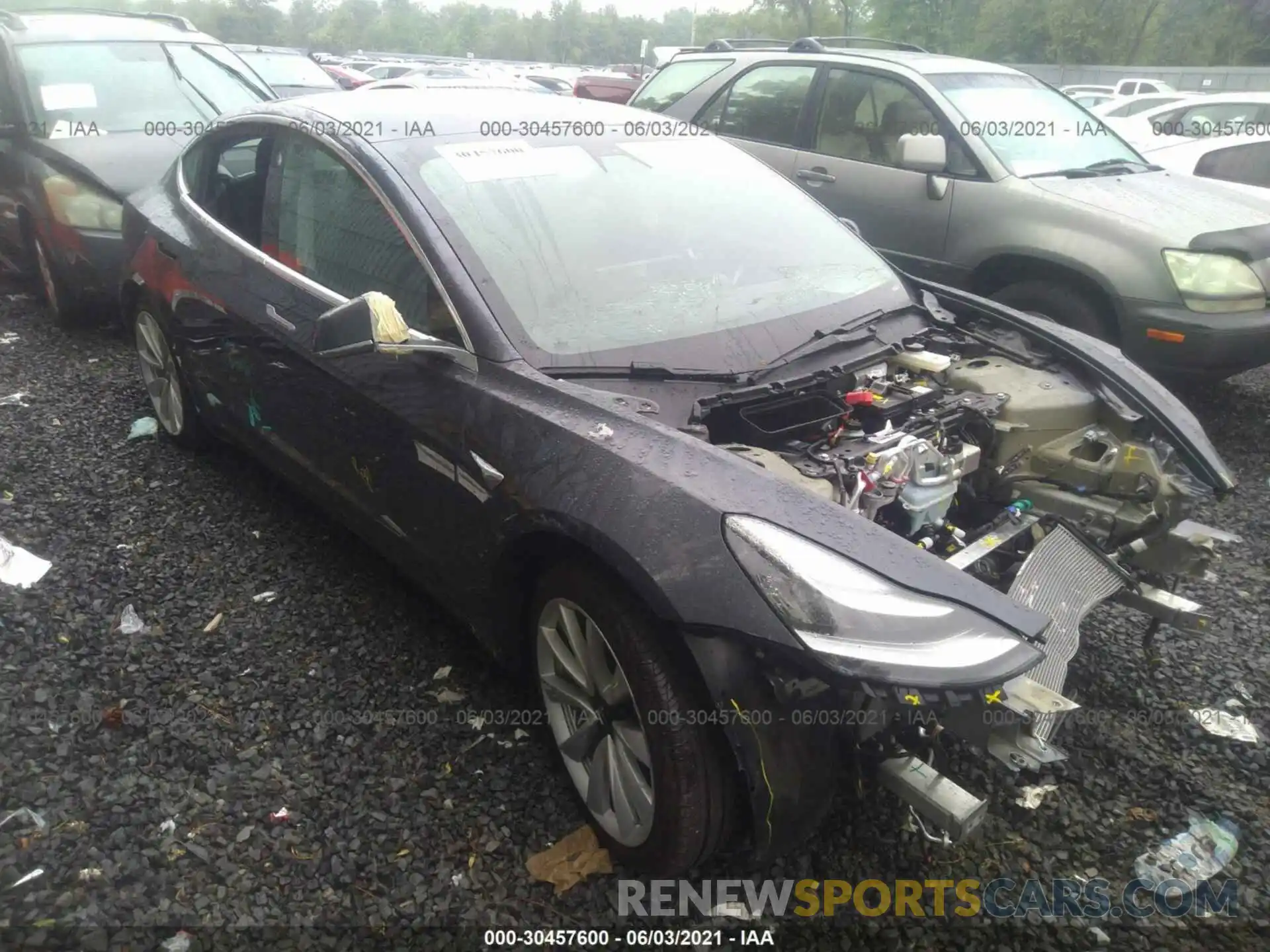 1 Photograph of a damaged car 5YJ3E1EA8LF783774 TESLA MODEL 3 2020