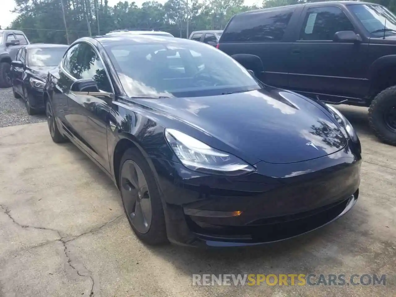 1 Photograph of a damaged car 5YJ3E1EA8LF792202 TESLA MODEL 3 2020