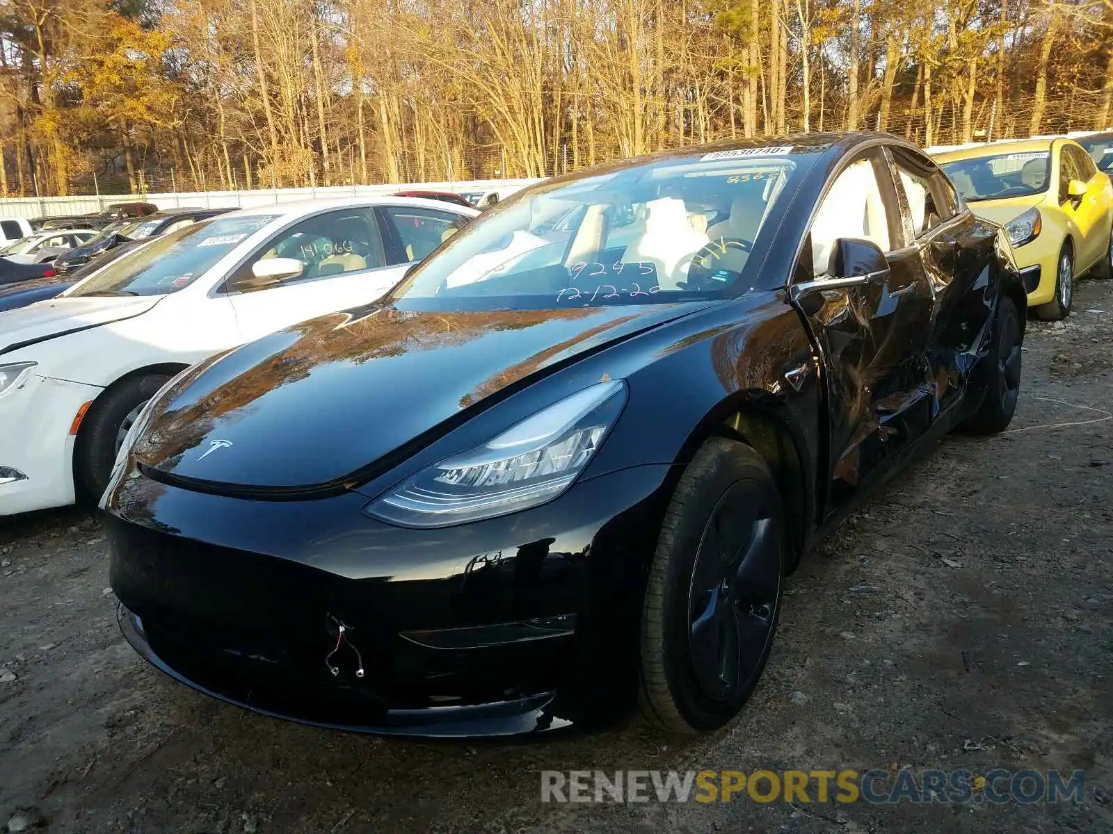 2 Photograph of a damaged car 5YJ3E1EA8LF797612 TESLA MODEL 3 2020