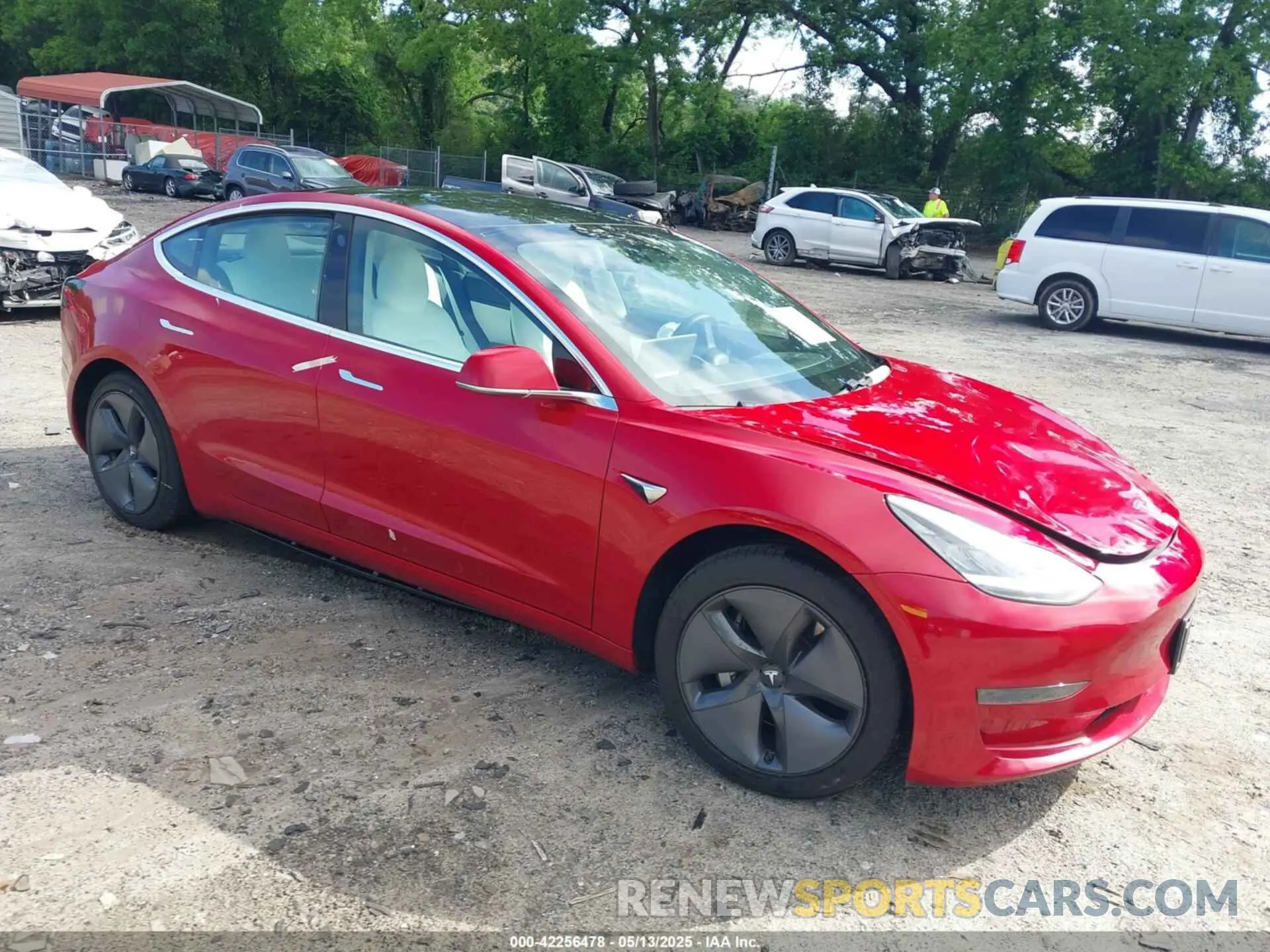 1 Photograph of a damaged car 5YJ3E1EA8LF797688 TESLA MODEL 3 2020