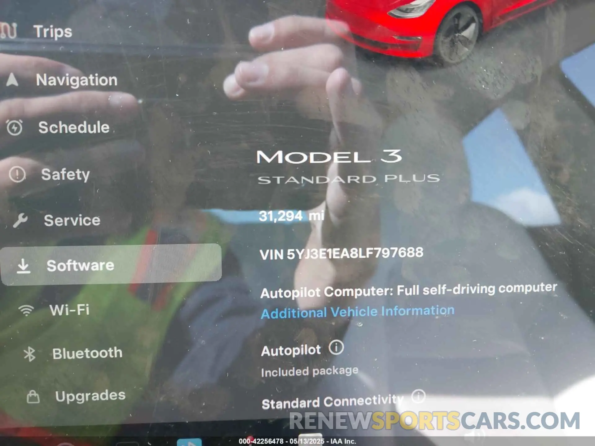 7 Photograph of a damaged car 5YJ3E1EA8LF797688 TESLA MODEL 3 2020
