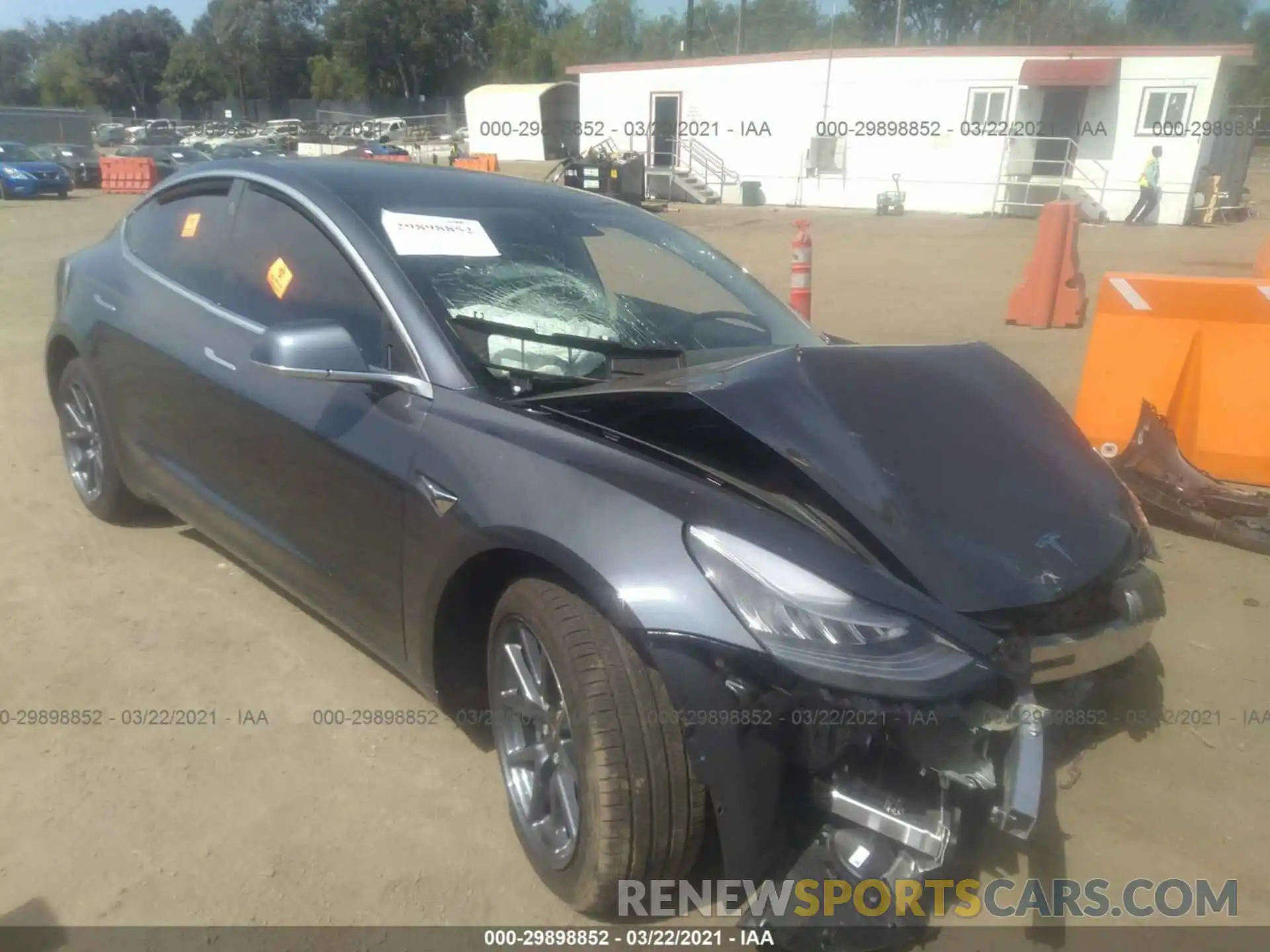 1 Photograph of a damaged car 5YJ3E1EA8LF803506 TESLA MODEL 3 2020