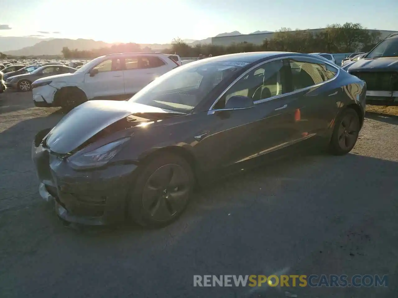 1 Photograph of a damaged car 5YJ3E1EA8LF803523 TESLA MODEL 3 2020