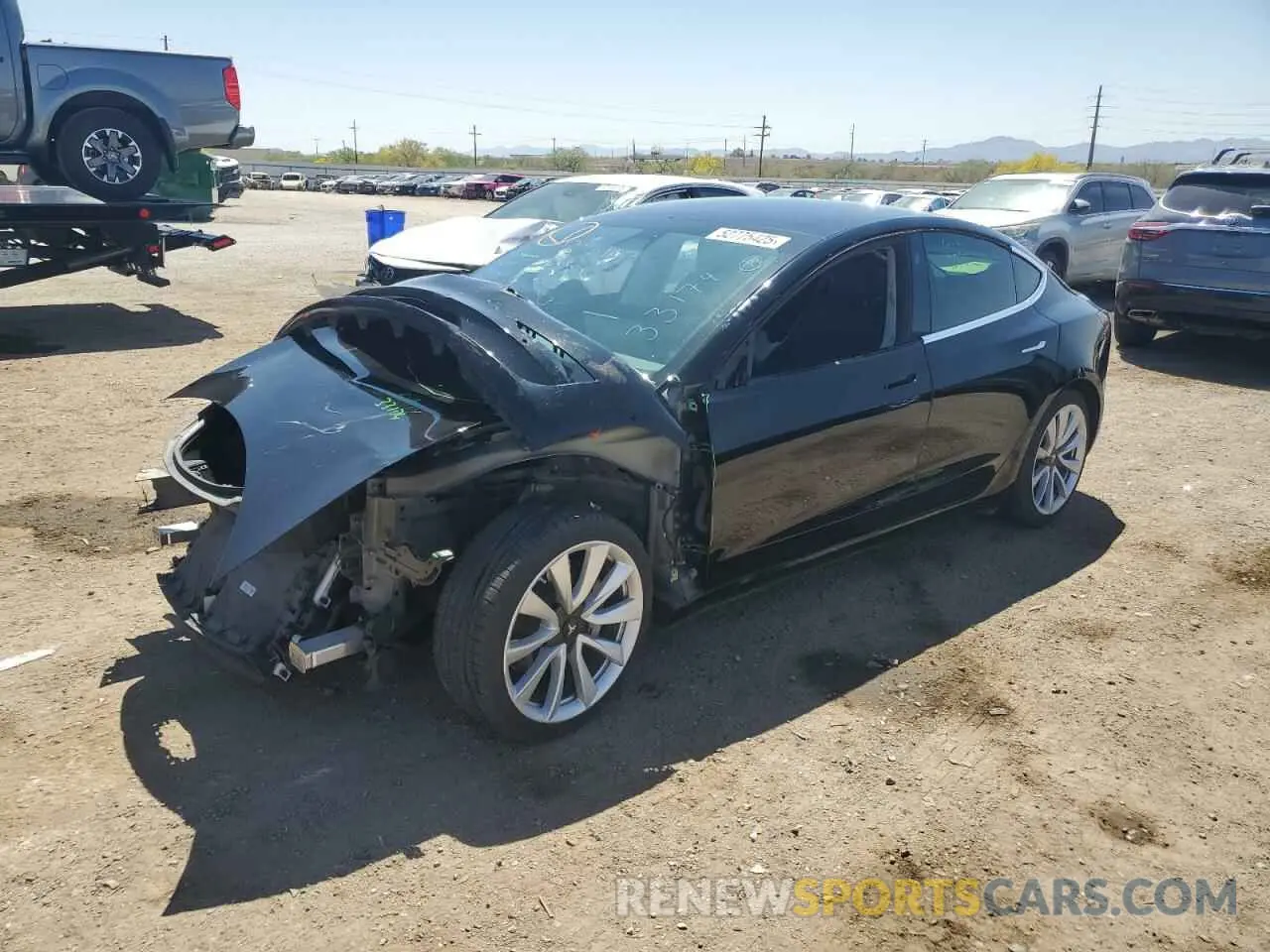 1 Photograph of a damaged car 5YJ3E1EA8LF806017 TESLA MODEL 3 2020