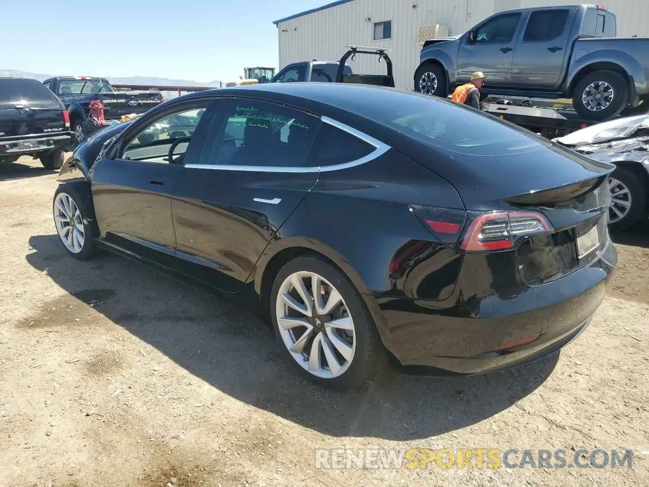 2 Photograph of a damaged car 5YJ3E1EA8LF806017 TESLA MODEL 3 2020