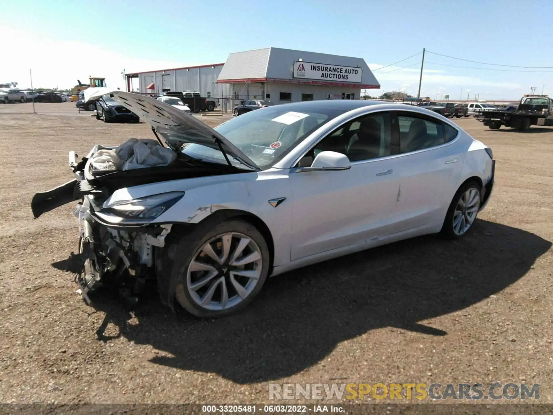 2 Photograph of a damaged car 5YJ3E1EA9LF476789 TESLA MODEL 3 2020