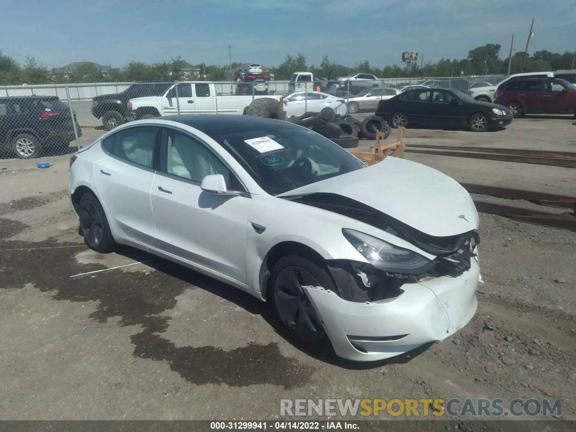 1 Photograph of a damaged car 5YJ3E1EA9LF504767 TESLA MODEL 3 2020