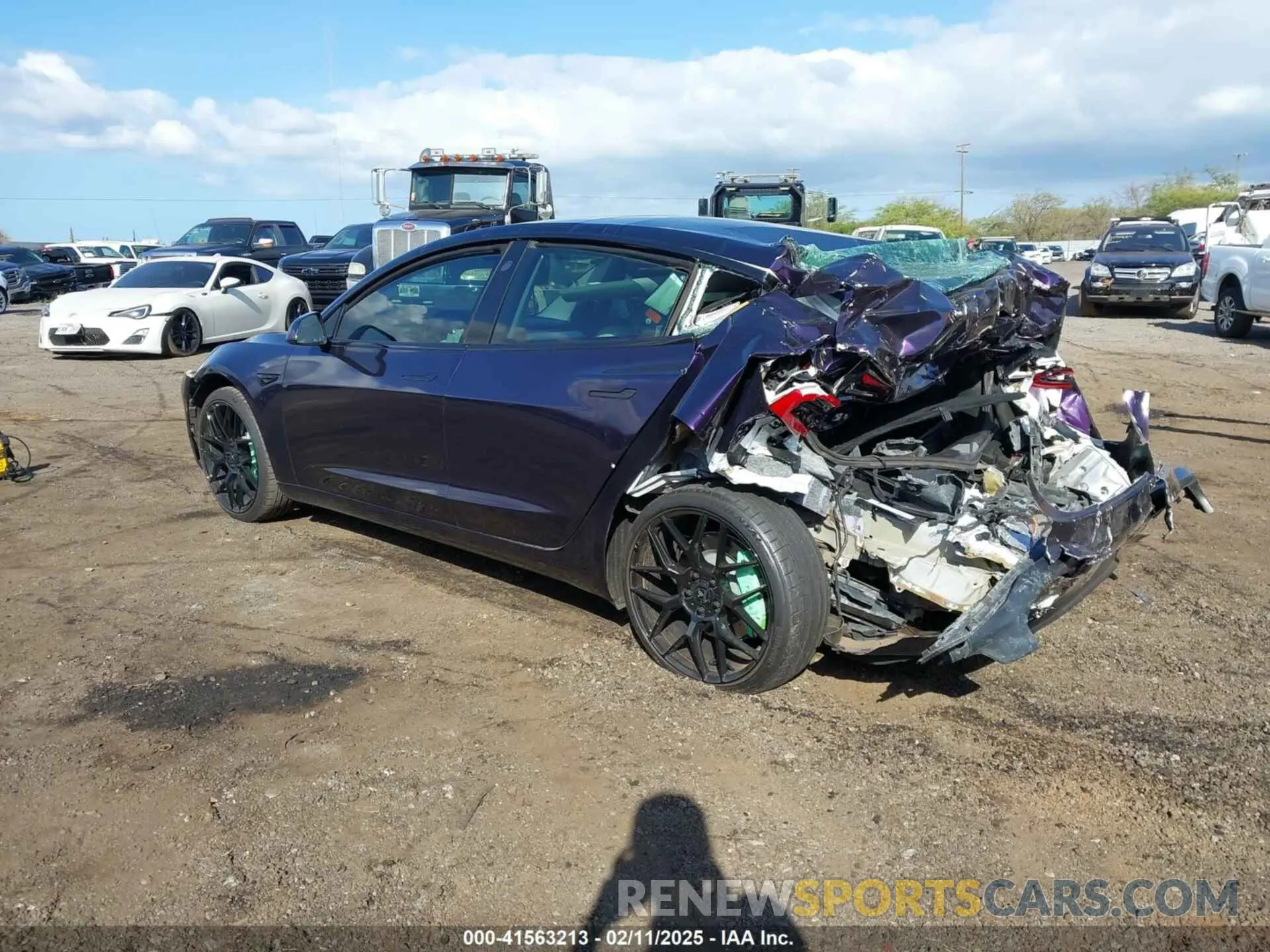 3 Photograph of a damaged car 5YJ3E1EA9LF599332 TESLA MODEL 3 2020