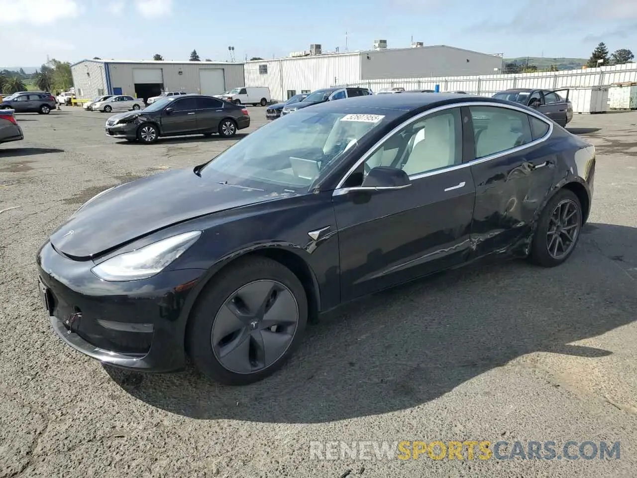 1 Photograph of a damaged car 5YJ3E1EA9LF606716 TESLA MODEL 3 2020