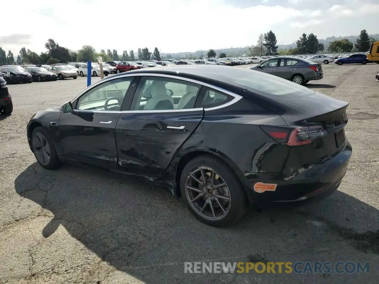 2 Photograph of a damaged car 5YJ3E1EA9LF606716 TESLA MODEL 3 2020
