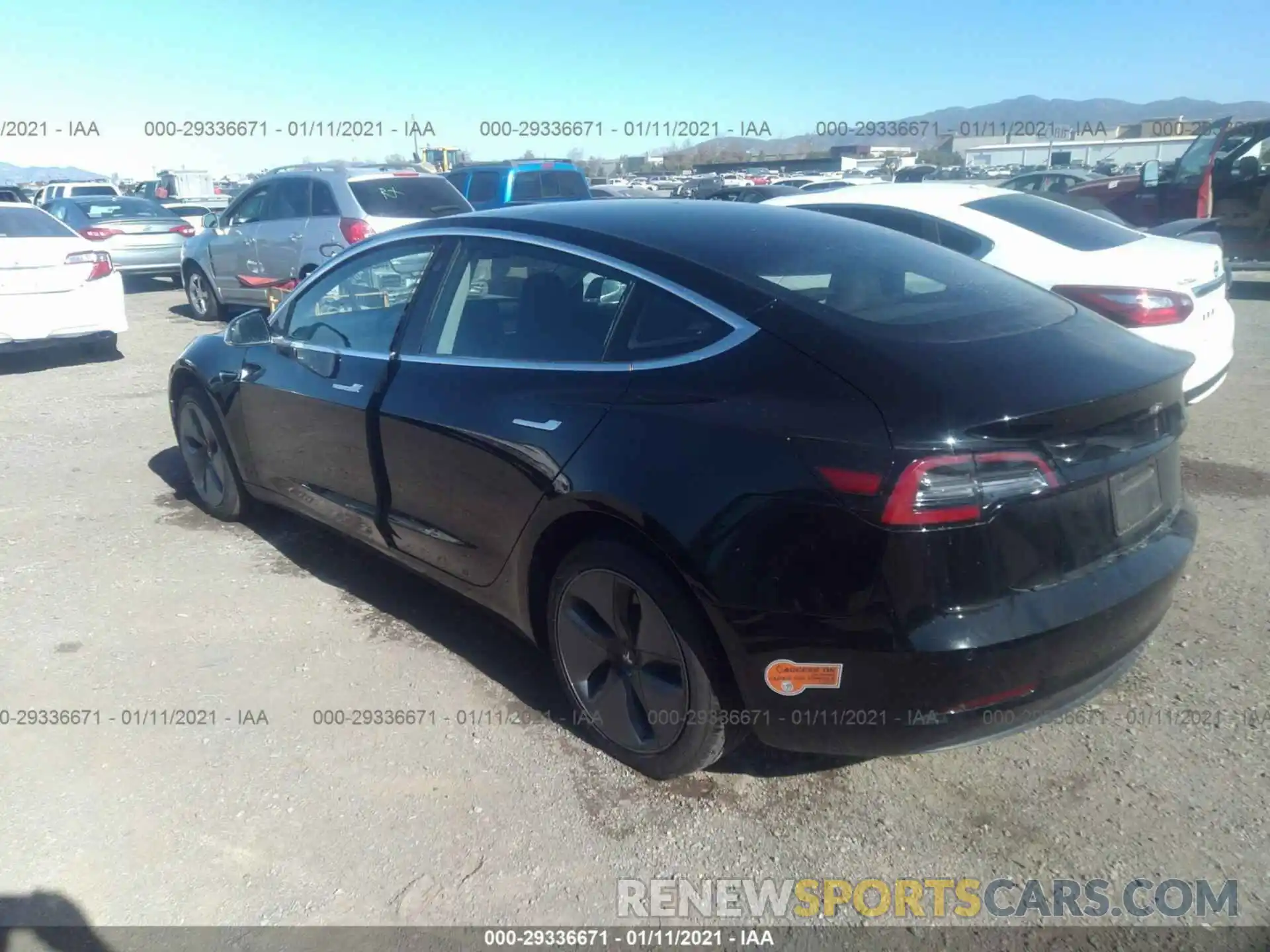 3 Photograph of a damaged car 5YJ3E1EA9LF611236 TESLA MODEL 3 2020