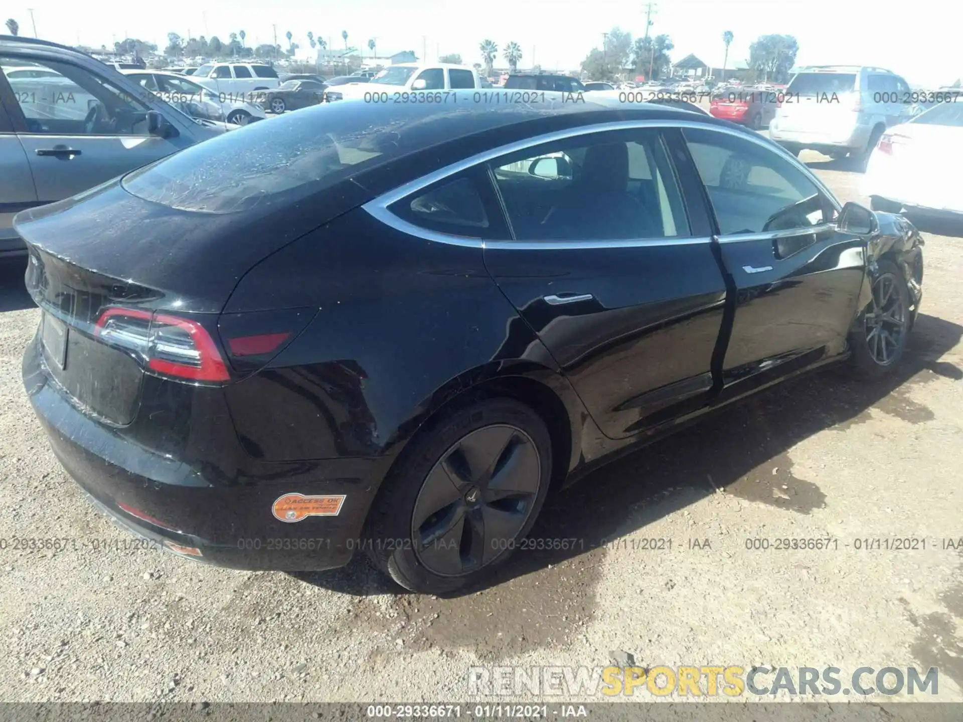 4 Photograph of a damaged car 5YJ3E1EA9LF611236 TESLA MODEL 3 2020