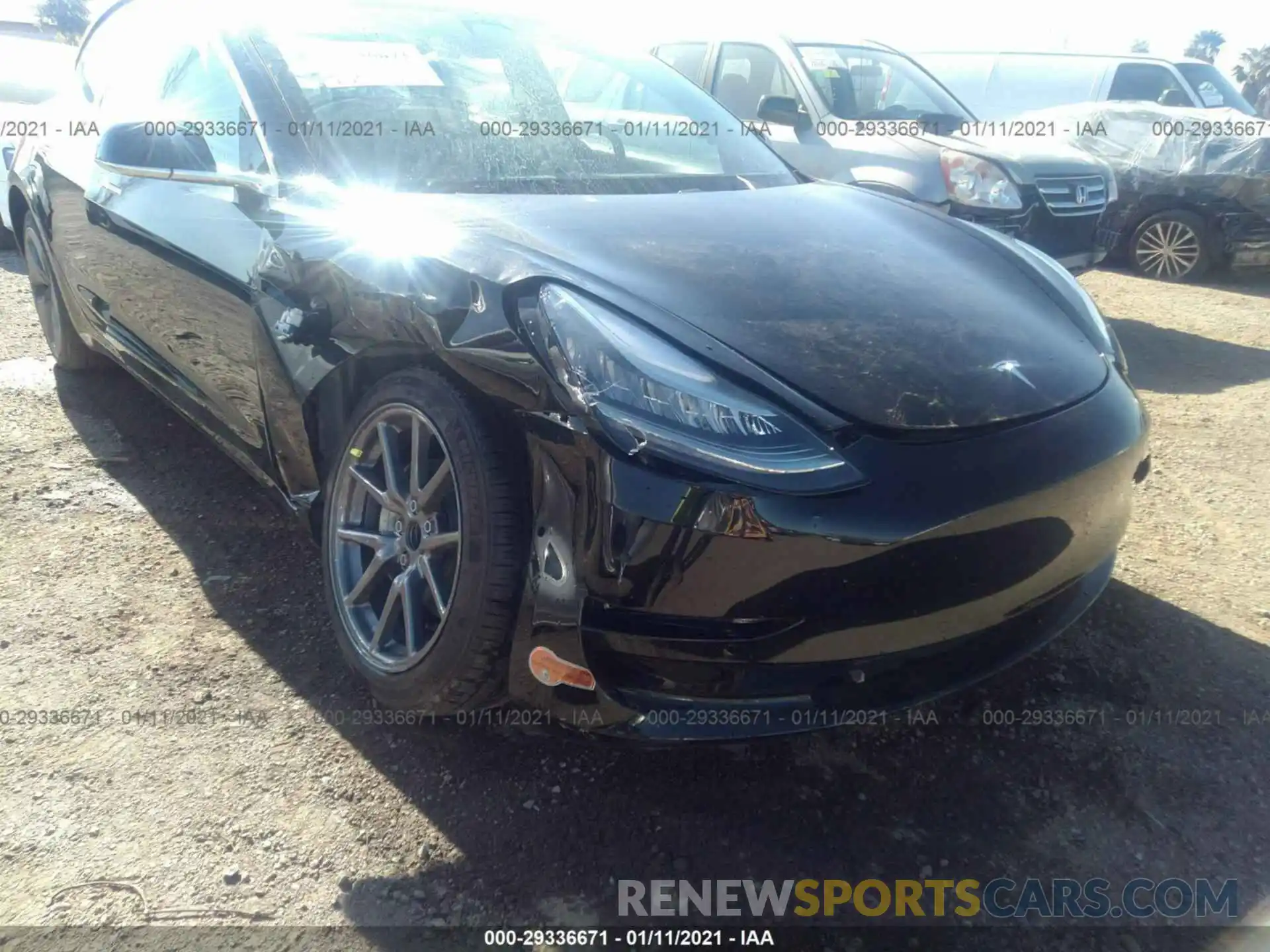 6 Photograph of a damaged car 5YJ3E1EA9LF611236 TESLA MODEL 3 2020