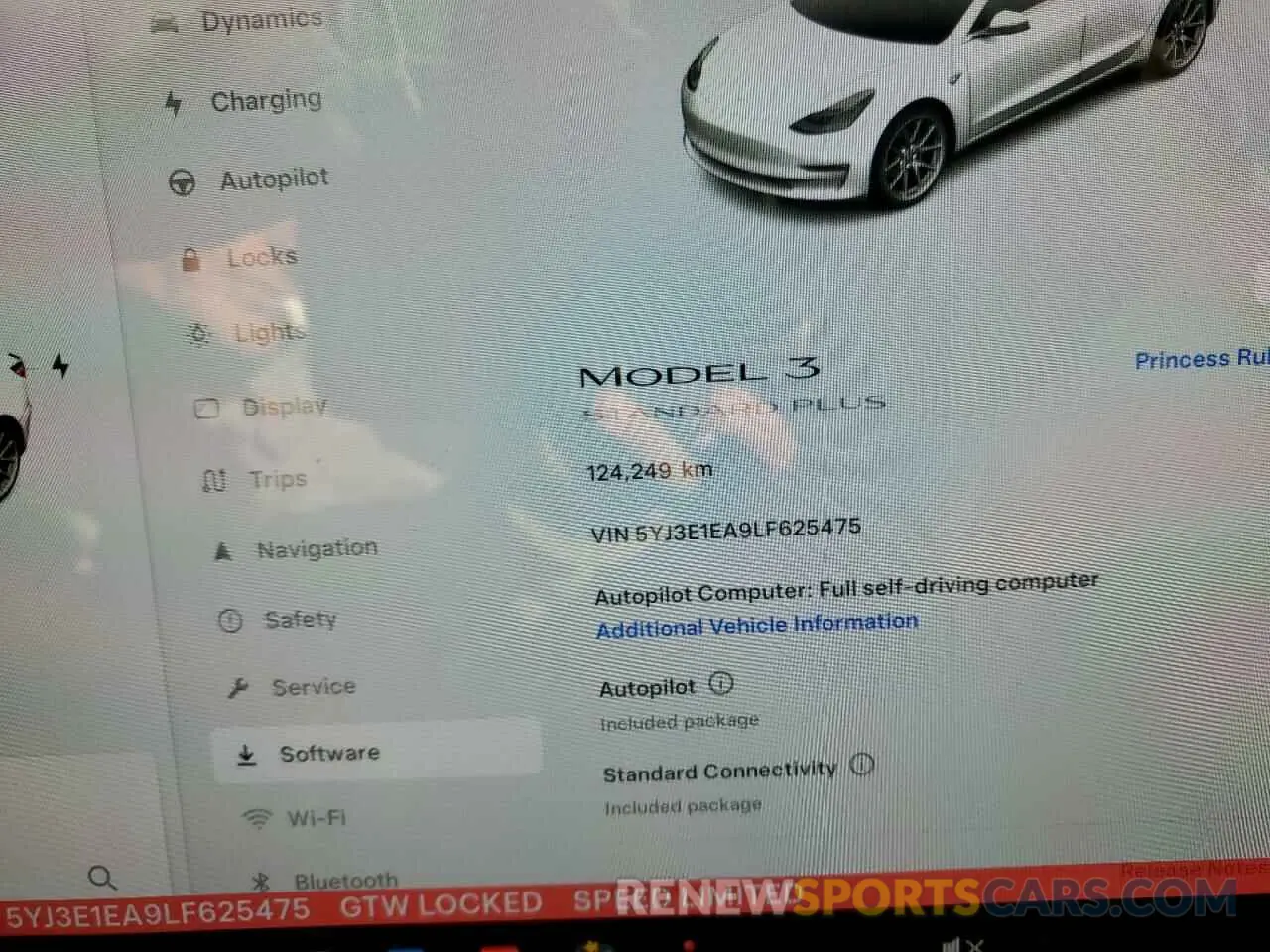 9 Photograph of a damaged car 5YJ3E1EA9LF625475 TESLA MODEL 3 2020