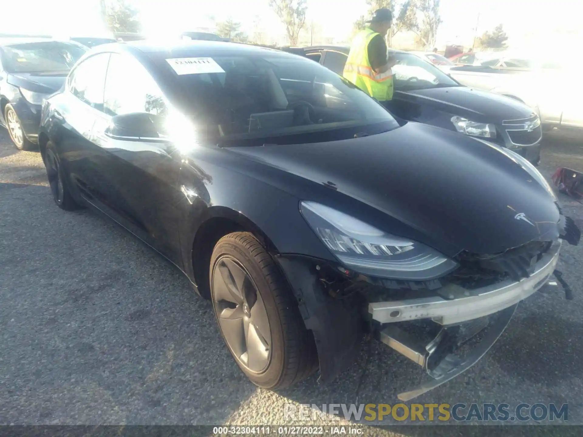 1 Photograph of a damaged car 5YJ3E1EA9LF630076 TESLA MODEL 3 2020