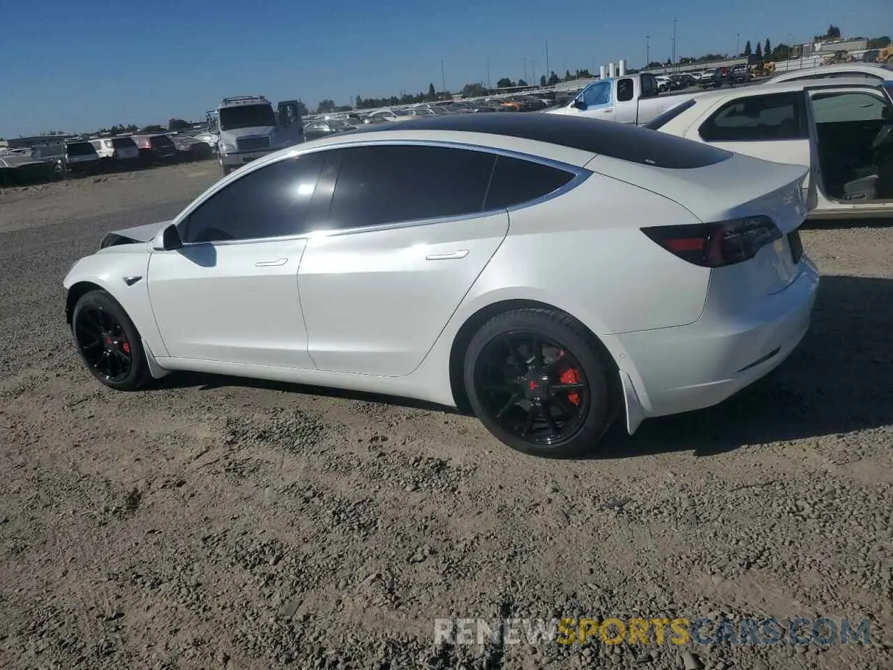 2 Photograph of a damaged car 5YJ3E1EA9LF631793 TESLA MODEL 3 2020