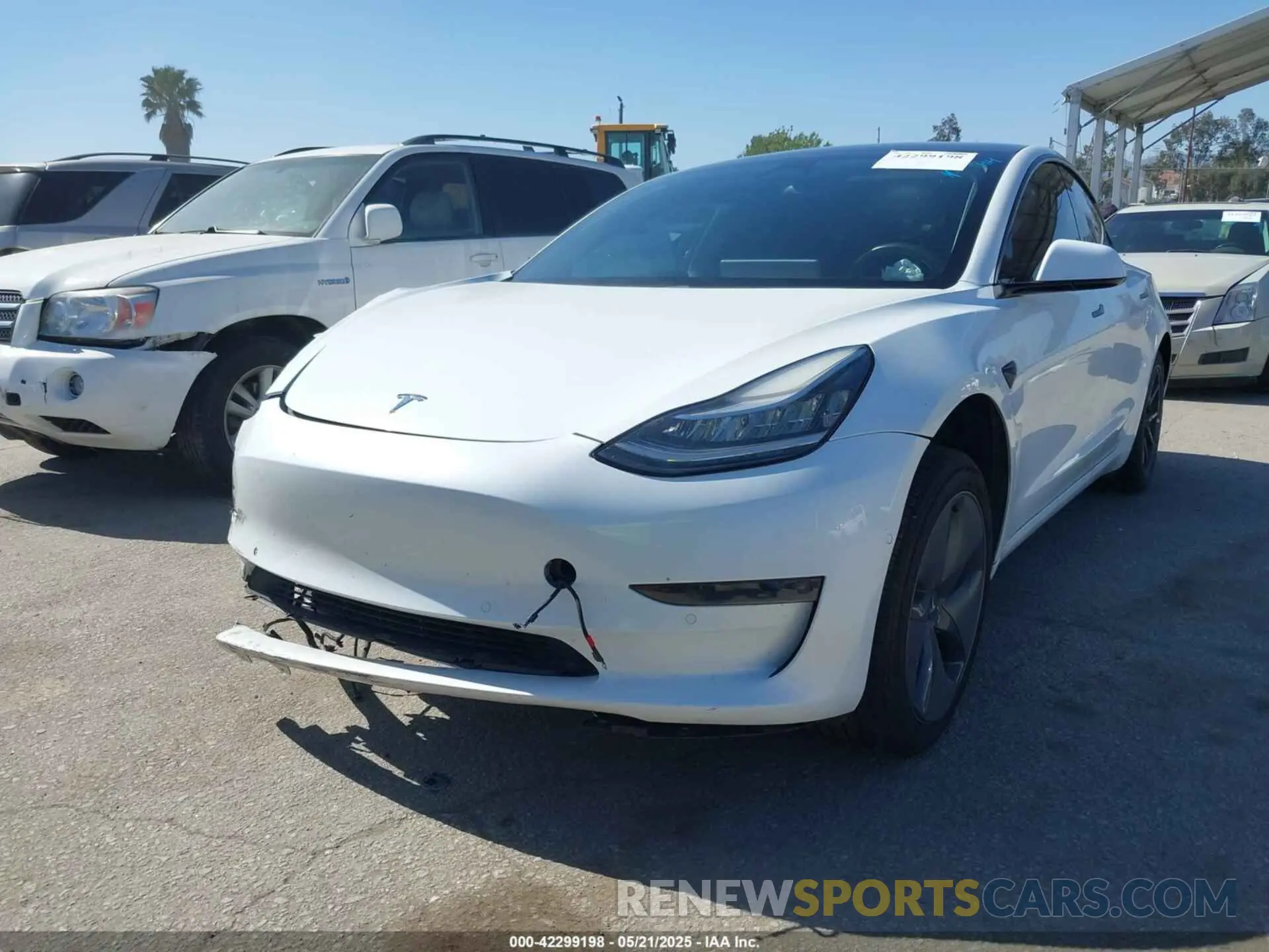 2 Photograph of a damaged car 5YJ3E1EA9LF632443 TESLA MODEL 3 2020