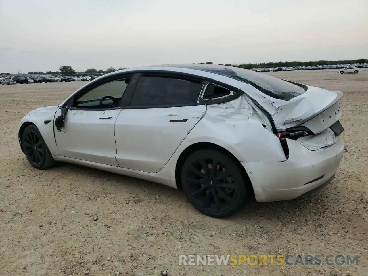 2 Photograph of a damaged car 5YJ3E1EA9LF661702 TESLA MODEL 3 2020