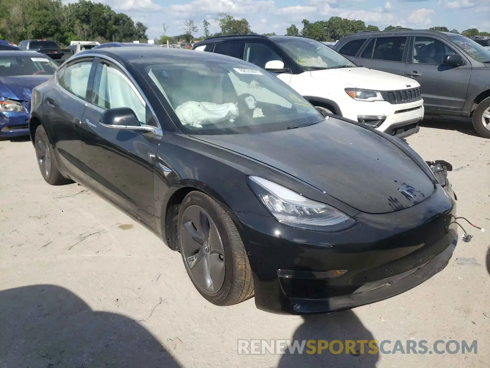 1 Photograph of a damaged car 5YJ3E1EA9LF661991 TESLA MODEL 3 2020