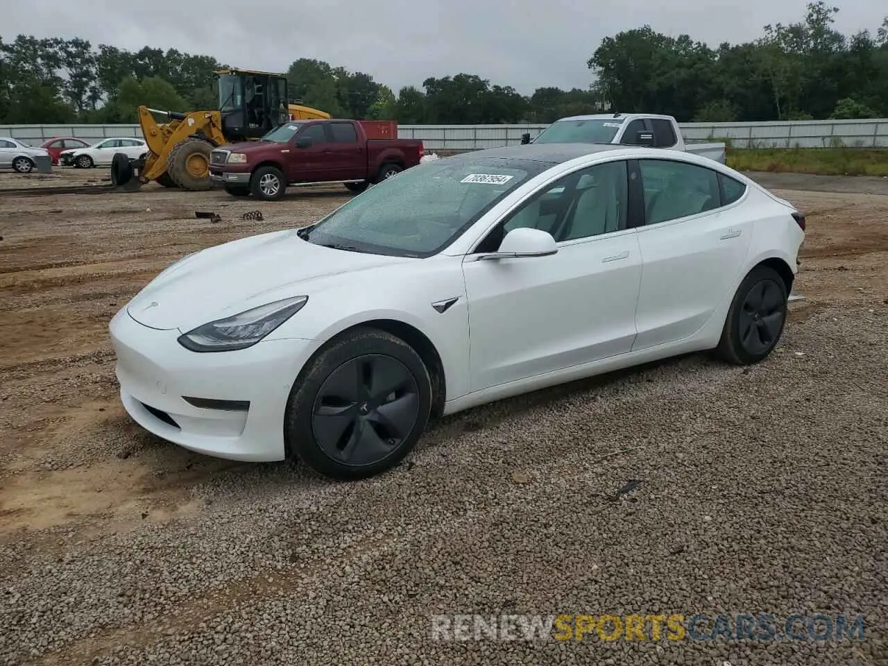 1 Photograph of a damaged car 5YJ3E1EA9LF703673 TESLA MODEL 3 2020