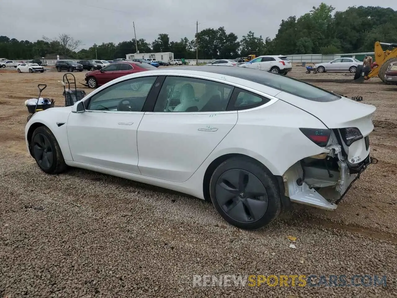 2 Photograph of a damaged car 5YJ3E1EA9LF703673 TESLA MODEL 3 2020