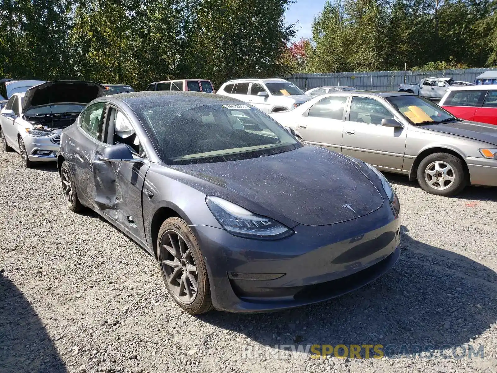 1 Photograph of a damaged car 5YJ3E1EA9LF704984 TESLA MODEL 3 2020