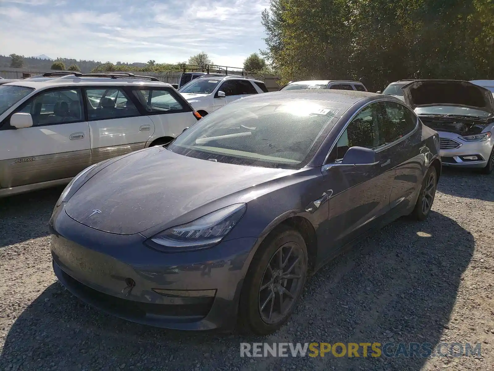 2 Photograph of a damaged car 5YJ3E1EA9LF704984 TESLA MODEL 3 2020