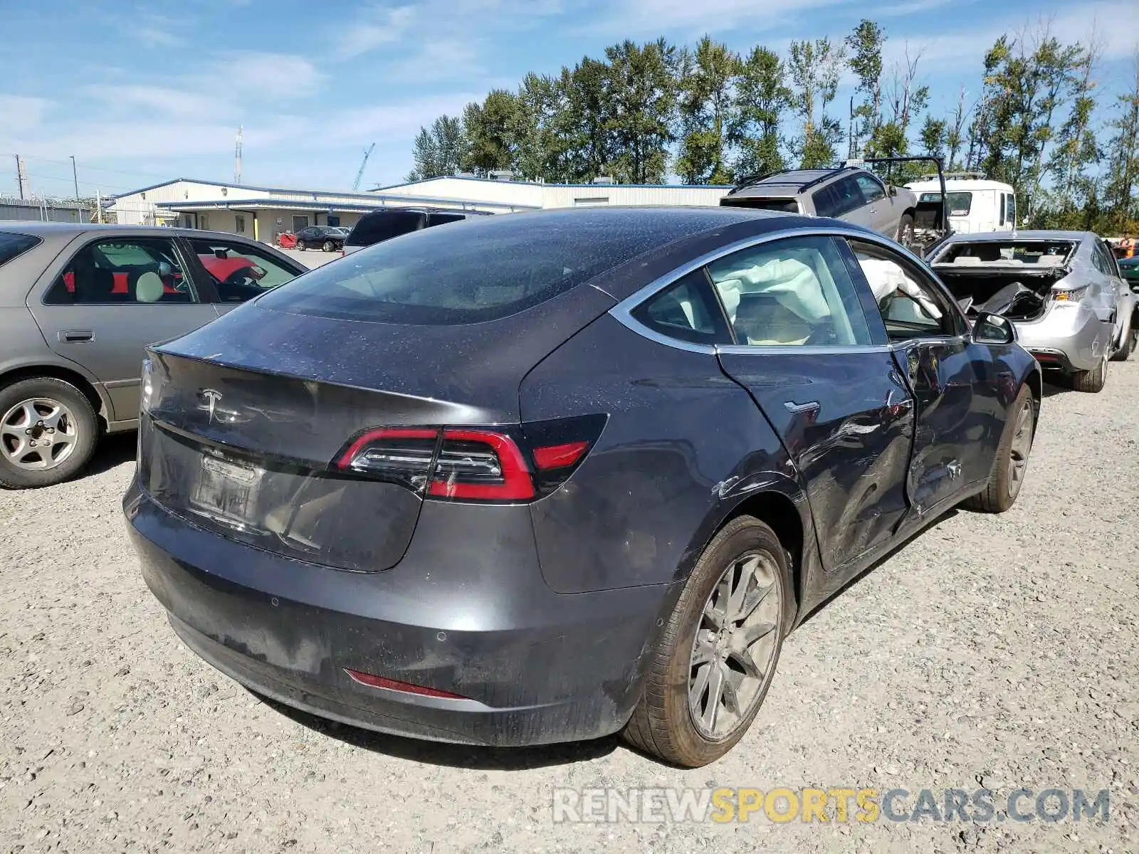 4 Photograph of a damaged car 5YJ3E1EA9LF704984 TESLA MODEL 3 2020