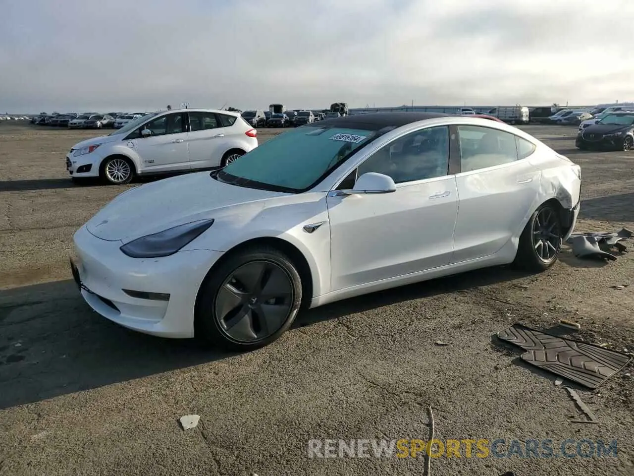 1 Photograph of a damaged car 5YJ3E1EA9LF706573 TESLA MODEL 3 2020