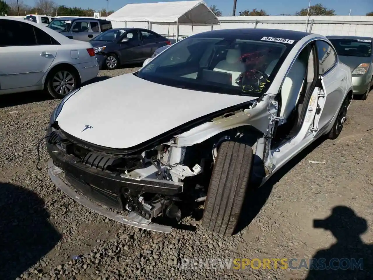 9 Photograph of a damaged car 5YJ3E1EA9LF738200 TESLA MODEL 3 2020