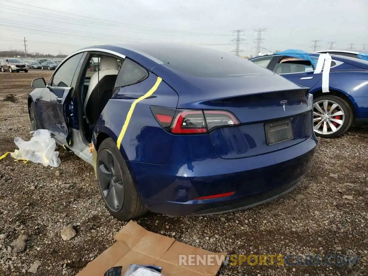 3 Photograph of a damaged car 5YJ3E1EA9LF740934 TESLA MODEL 3 2020