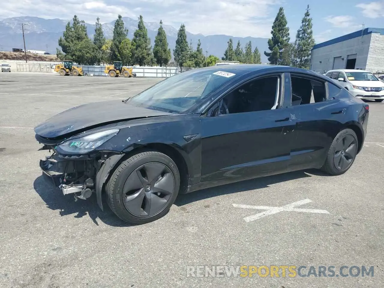 1 Photograph of a damaged car 5YJ3E1EA9LF743316 TESLA MODEL 3 2020