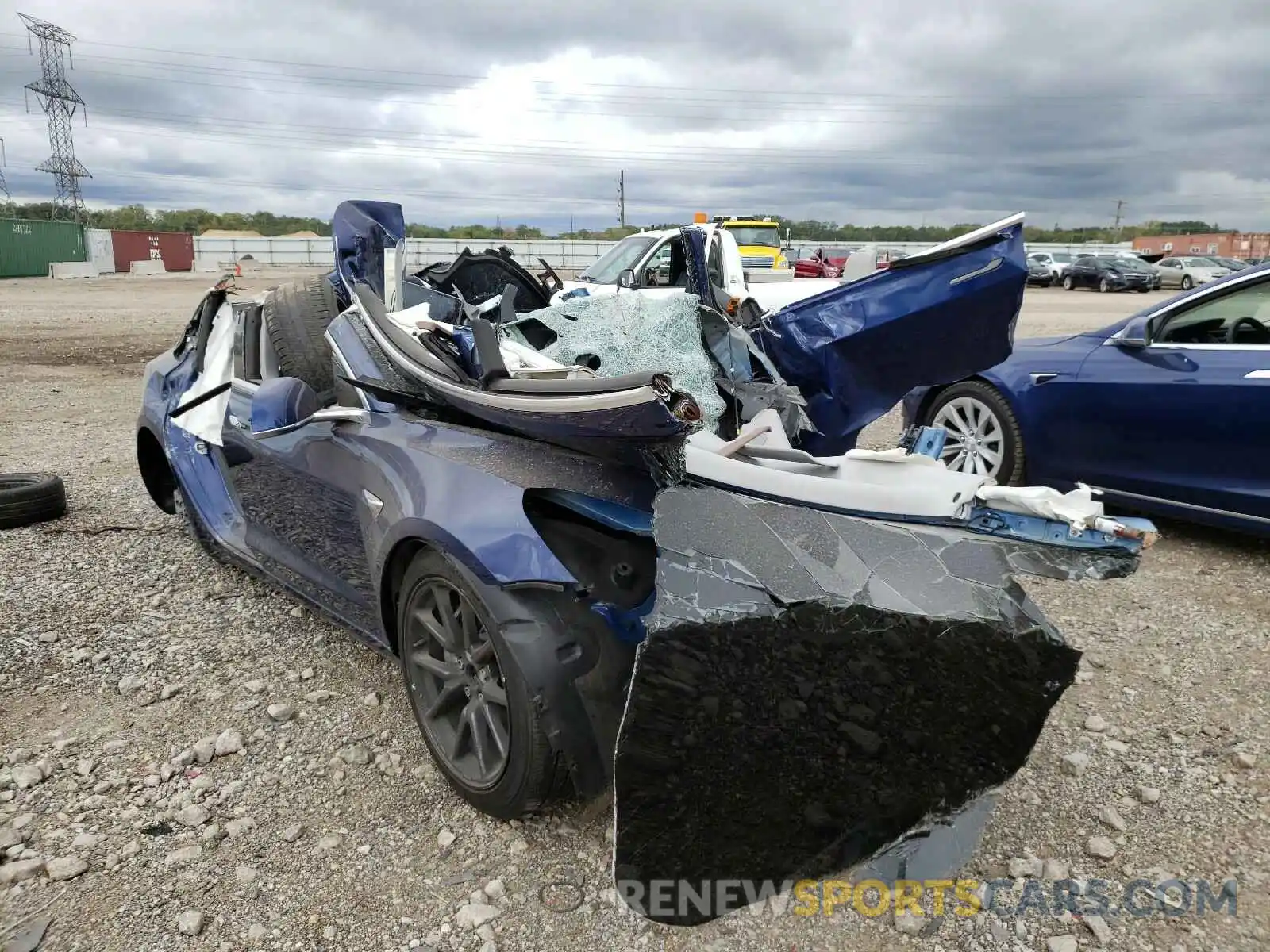 1 Photograph of a damaged car 5YJ3E1EA9LF745700 TESLA MODEL 3 2020