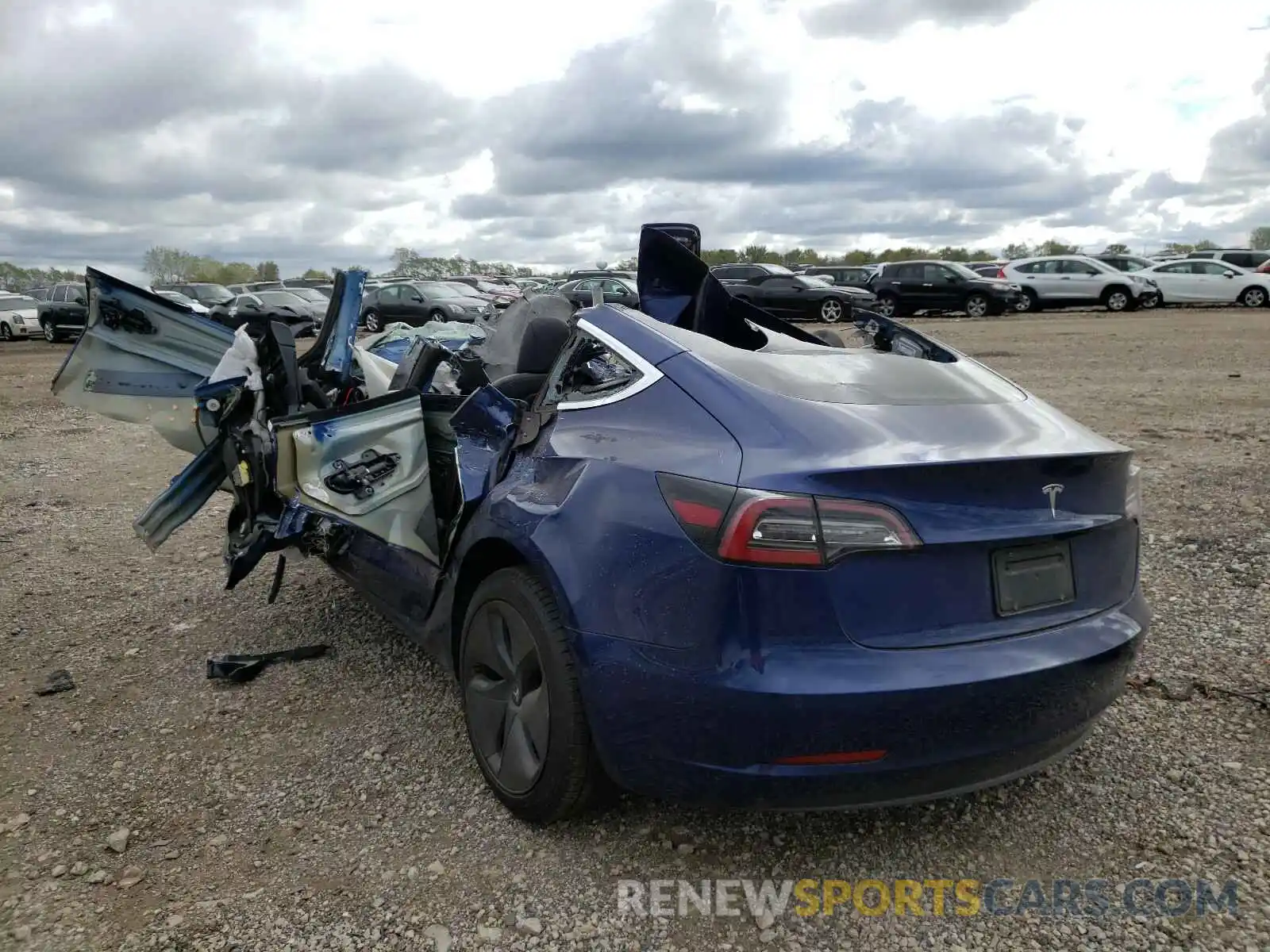 3 Photograph of a damaged car 5YJ3E1EA9LF745700 TESLA MODEL 3 2020