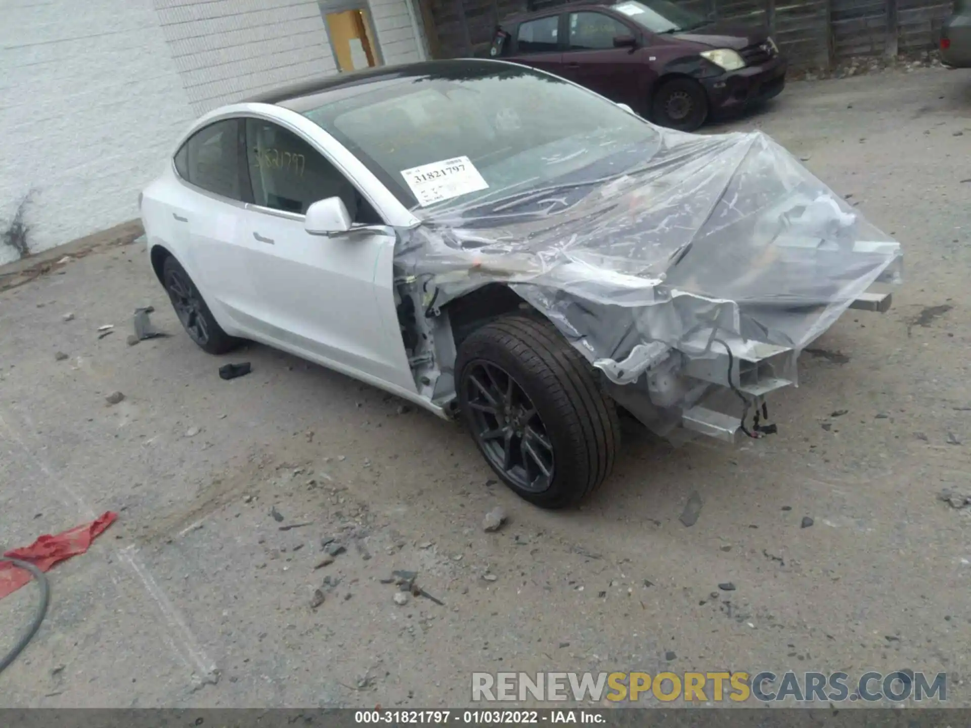 1 Photograph of a damaged car 5YJ3E1EA9LF792726 TESLA MODEL 3 2020