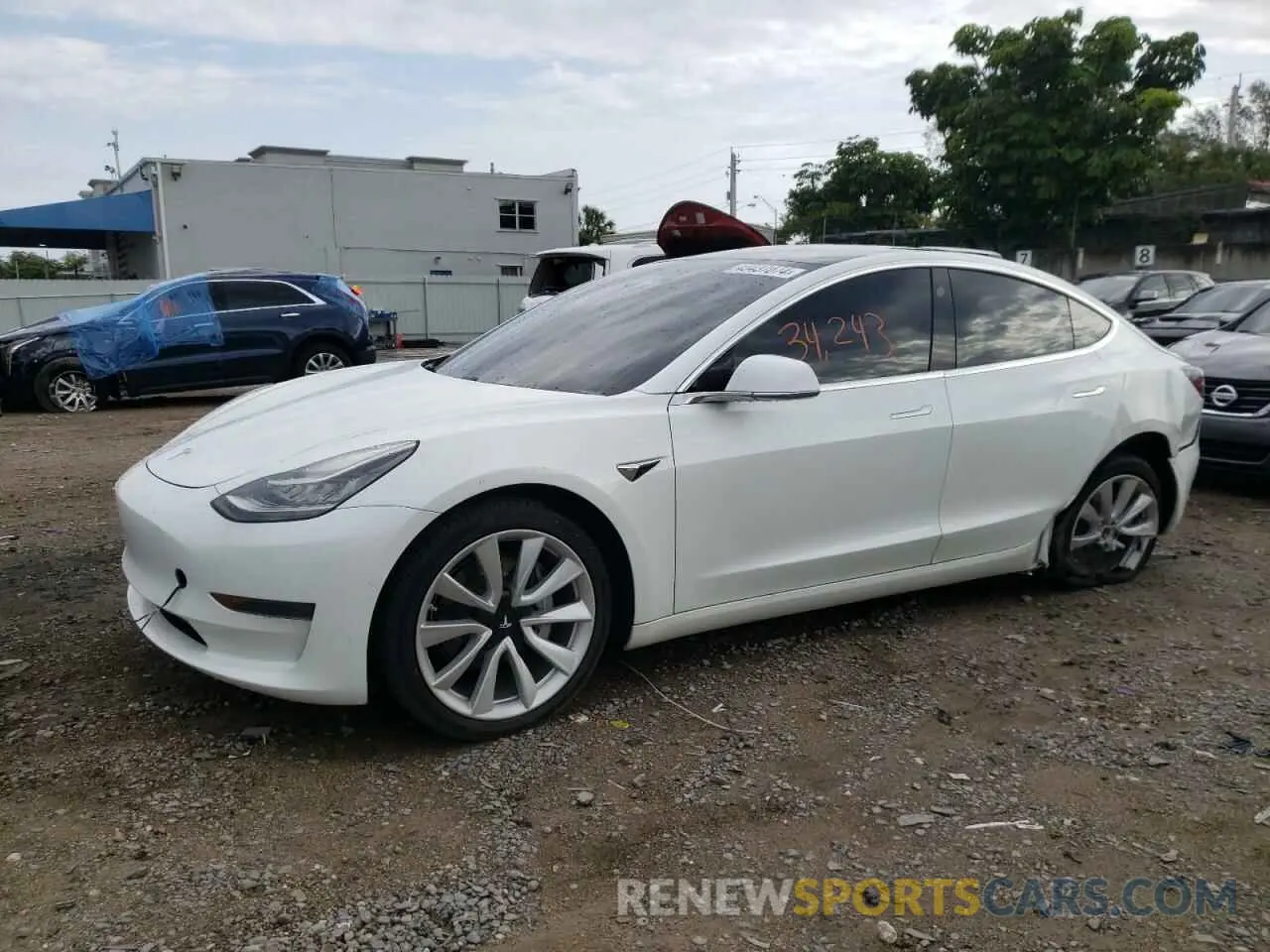 1 Photograph of a damaged car 5YJ3E1EA9LF793018 TESLA MODEL 3 2020