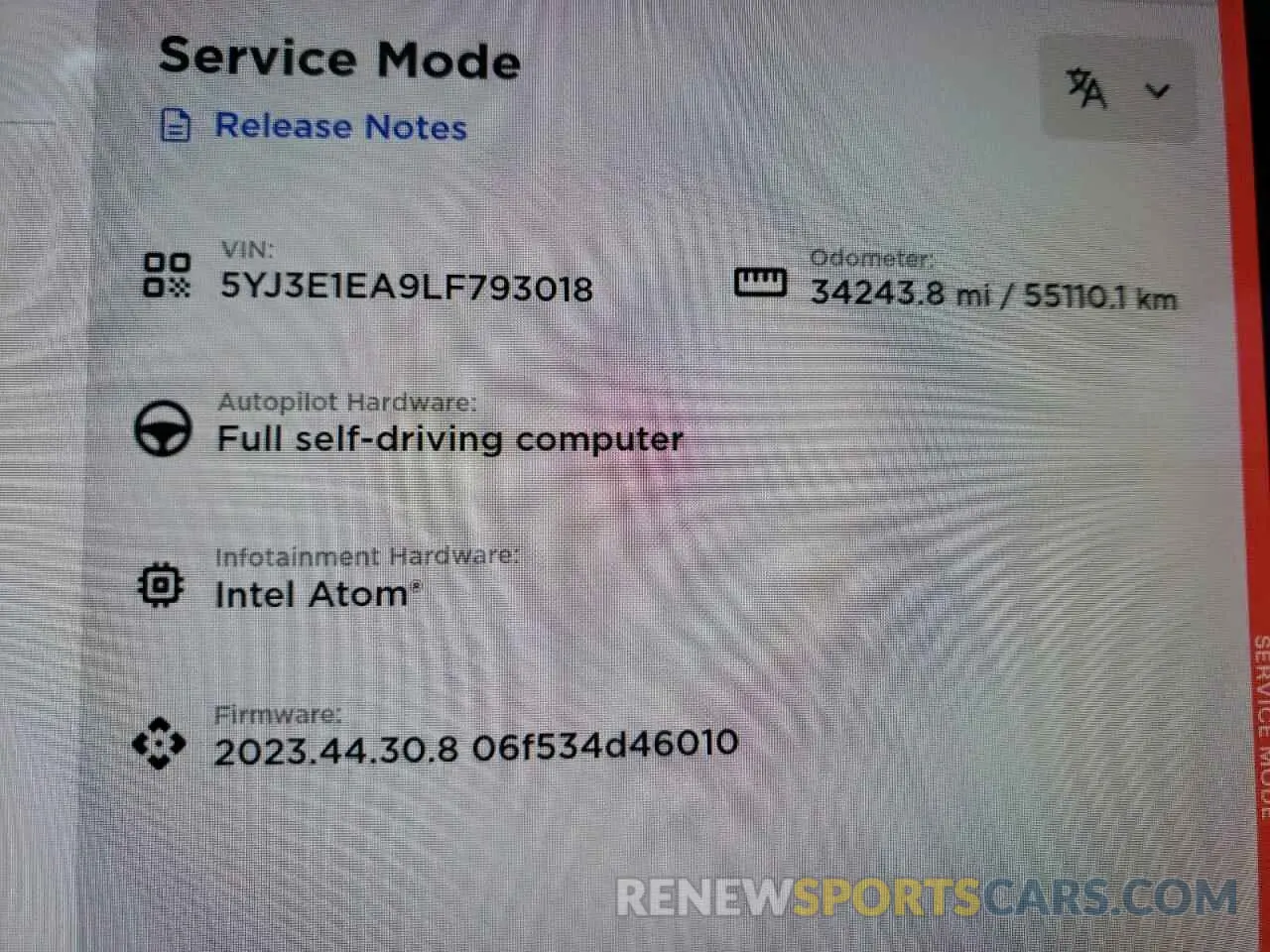 9 Photograph of a damaged car 5YJ3E1EA9LF793018 TESLA MODEL 3 2020