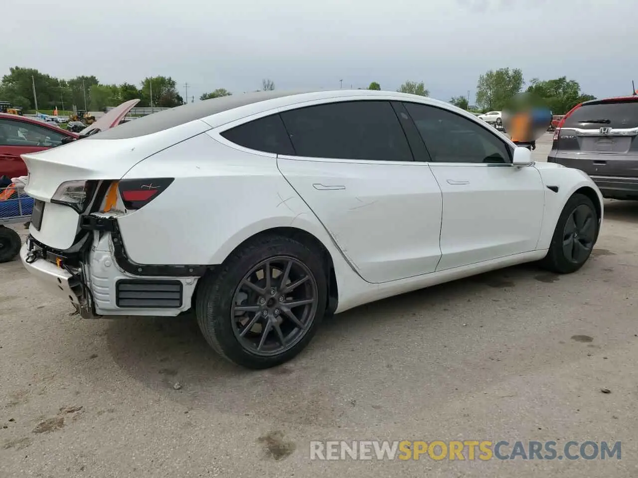 3 Photograph of a damaged car 5YJ3E1EA9LF797330 TESLA MODEL 3 2020