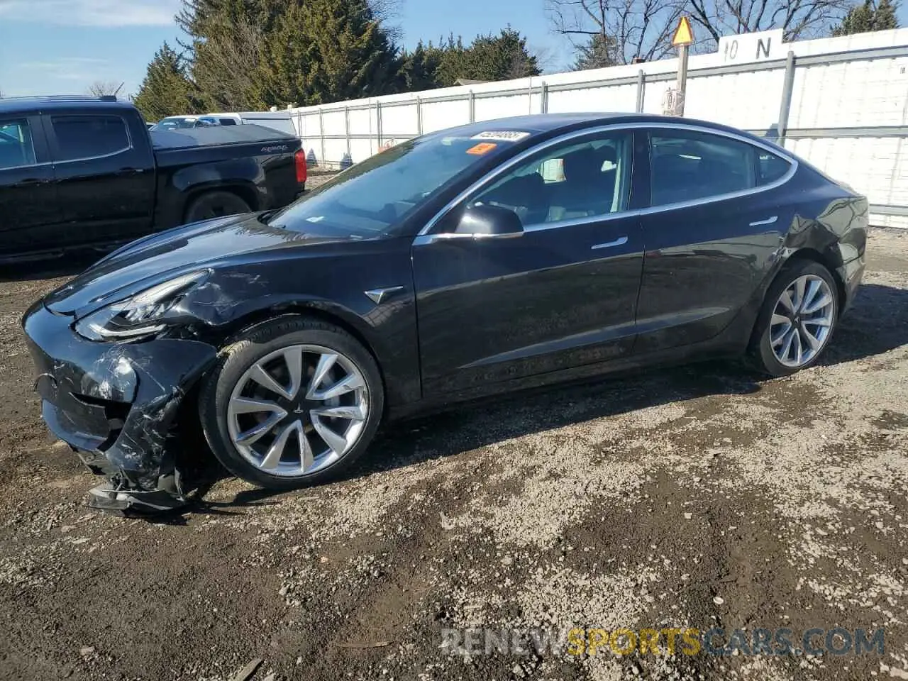 1 Photograph of a damaged car 5YJ3E1EA9LF797568 TESLA MODEL 3 2020