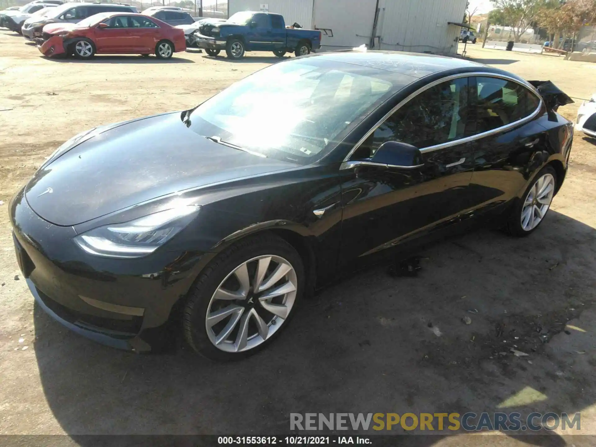 2 Photograph of a damaged car 5YJ3E1EA9LF802235 TESLA MODEL 3 2020